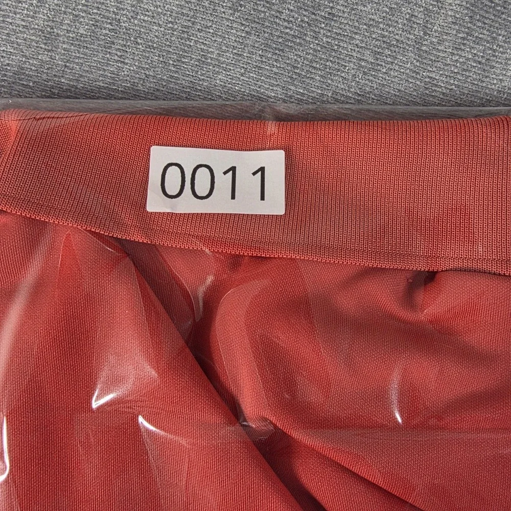 Adidas Golf Polo Shirt Mens Size 2XL Red Orange Short Sleeve Stretch Performance